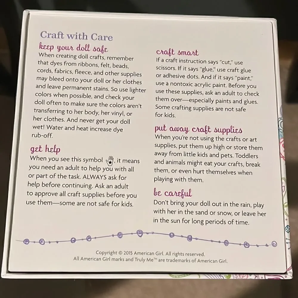 American Girl Truly Me Choose an Activity